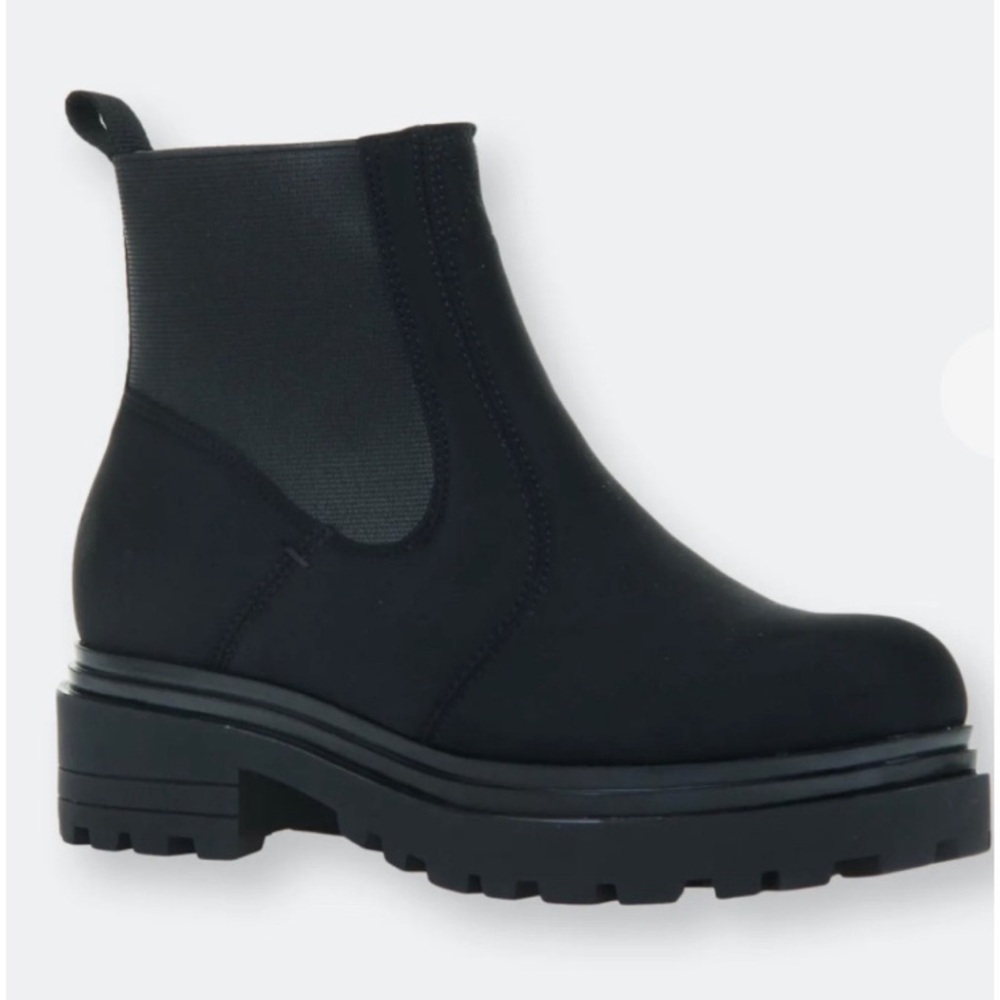 Otbt Inhabitor Black Lug Sole Chelsea Boots Size 10 New without tag‎